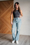 Judy Blue Patricia High Rise Rigid Magic 90's Straight Jeans