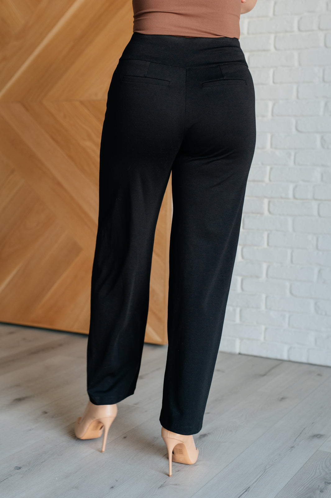 Magic Wide Leg Pants in Black -31" inseam